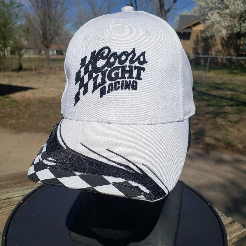 Vintage Coors Light Racing Strapback‎ Hat Cap Genuine Quality
